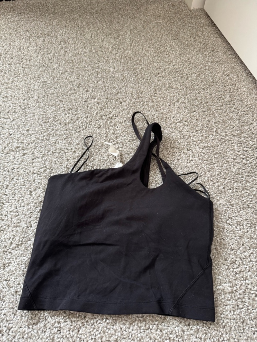 lululemon athletica Black Workout Tank with Branded Care Tag